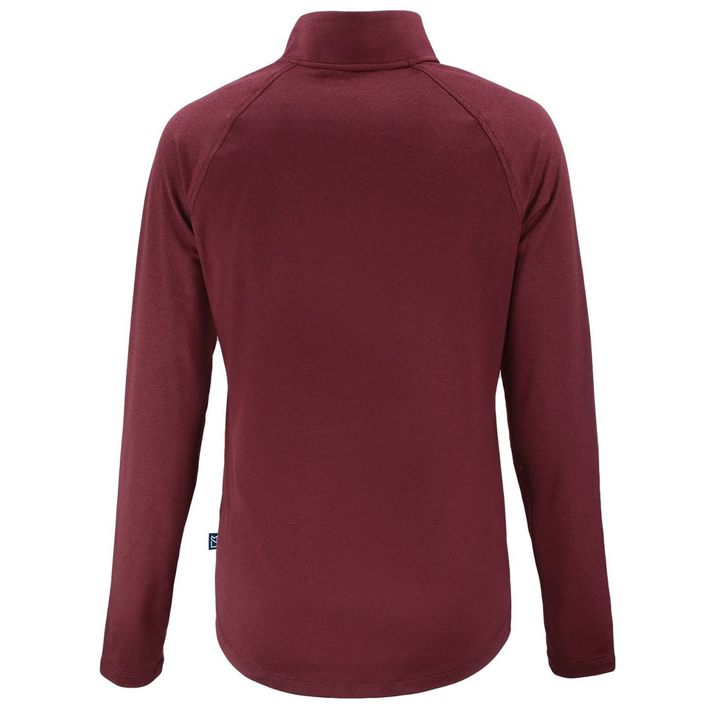 Cutter & Buck Women's Bordeaux Coastline Epic Comfort Recycled Quarter Zip
