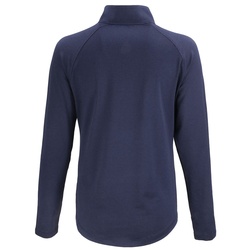 Cutter & Buck Women's Navy Blue Coastline Epic Comfort Recycled Quarter Zip