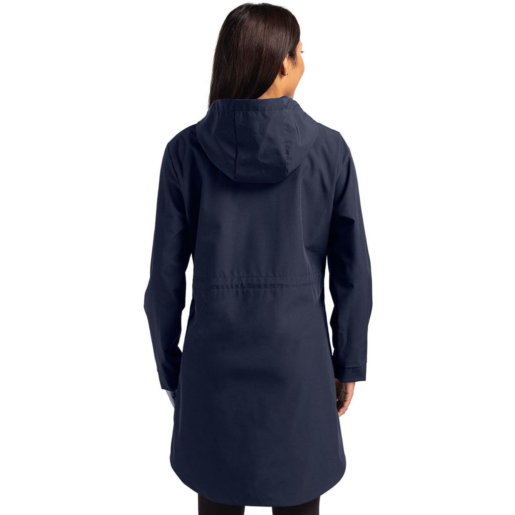 Cutter & Buck Women's Navy Blue Camano Everyday Stretch Recycled Water Resistant Jacket