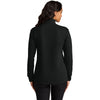Port Authority Women's Deep Black Wearever Signature Double Pique 1/4-Zip