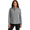 Port Authority Women's Gusty Grey Wearever Signature Double Pique 1/4-Zip
