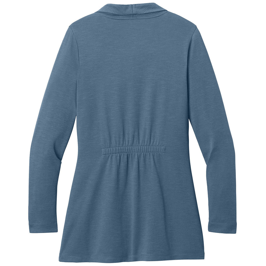 Port Authority Women's Dusk Blue Breakwater Open Cardigan