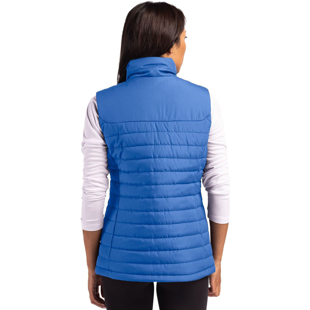 Clique Women's Royal Blue Elevation Eco Full Zip Puffer Vest