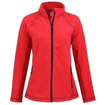 Clique Women's Red Powder Fleece Full Zip Jacket