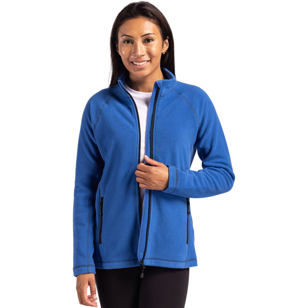 Clique Women's Royal Blue Powder Fleece Full Zip Jacket