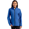 Clique Women's Royal Blue/Black Tempo Stretch Full Zip Softshell Jacket