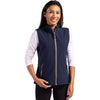 Clique Women's Dark Navy/Pure Slate Tempo Stretch Full Zip Softshell Vest
