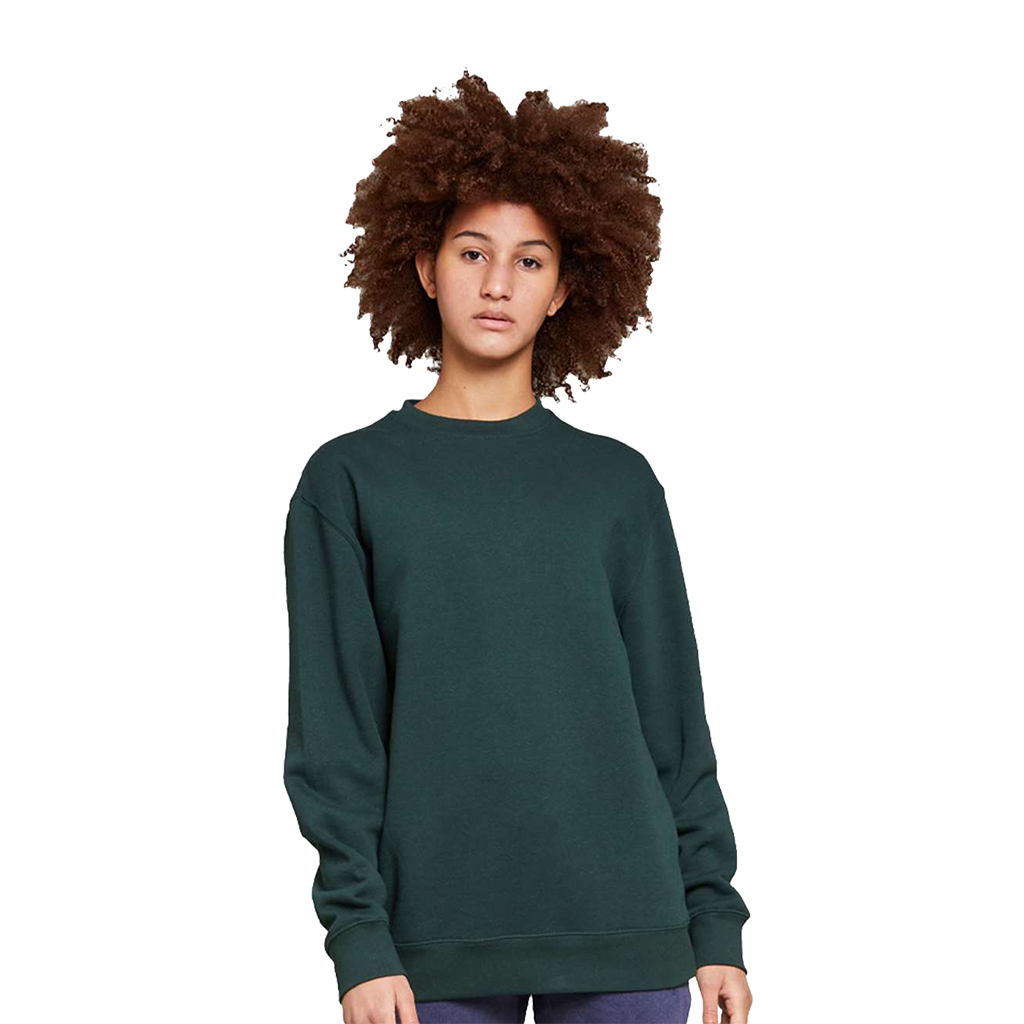 Lane Seven Unisex Sport Green Premium Crewneck Sweatshirt