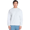 Lane Seven Unisex White Pigment-Dyed Crewneck Sweatshirt