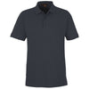 Harriton Men's Dark Charcoal Valiant Cotton Snag Protect Polo