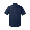 Harriton Men's Dark Navy Advantage IL Short Sleeve Dress Shirt