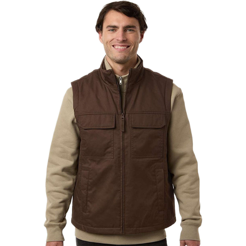 Harriton Unisex Dark Mocha ClimaBloc Station Vest