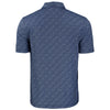 Cutter & Buck Men's Navy Blue/White Pike Eco Pebble Print Stretch Recycled Polo