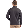 Cutter & Buck Men's Black Heather Peshastin Fleece Recycled Full Zip Jacket