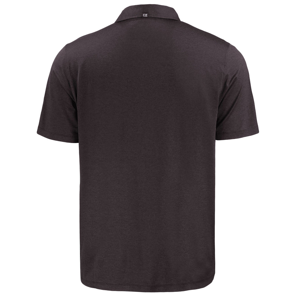 Cutter & Buck Men's Black Coastline Epic Comfort Eco Recycled Polo