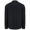 Cutter & Buck Men's Black Advantage Tri-Blend Eco Soft Pique Long Sleeve Knitted Button Down