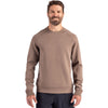 Cutter & Buck Men's Mushroom Roam Recycled Crew Neck Pullover