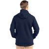 Cutter & Buck Men's Navy Blue Roam Epic Comfort Recycled Full Zip Hooded Jacket