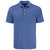 Cutter & Buck Men's Tour Blue/White Forge Eco Fine Line Stripe Stretch Recycled Polo