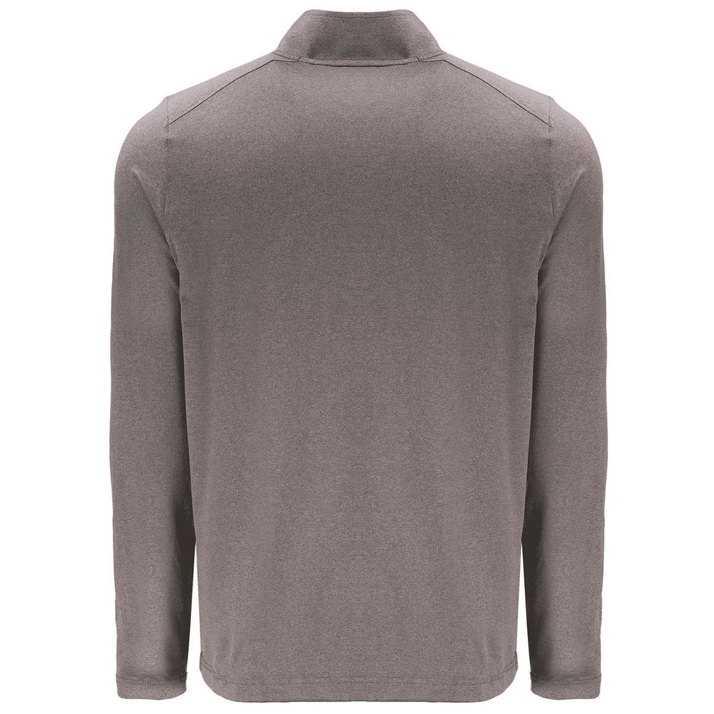 Cutter & Buck Men's Elemental Grey Coastline Epic Comfort Recycled Quarter Zip