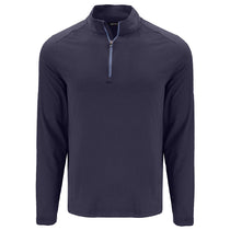Cutter & Buck Men's Navy Blue Coastline Epic Comfort Recycled Quarter Zip