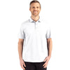 Cutter & Buck Men's White Advantage Refresh Epic Confidence Recycled Tri-Blend Pique Polo