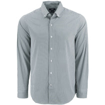 Cutter & Buck Men's Hunter/White Skyline Epic Confidence Recycled Gingham Long Sleeve Dress Shirt