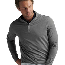 Peter Millar Men's Smoke Perth Melange Performance Quarter Zip