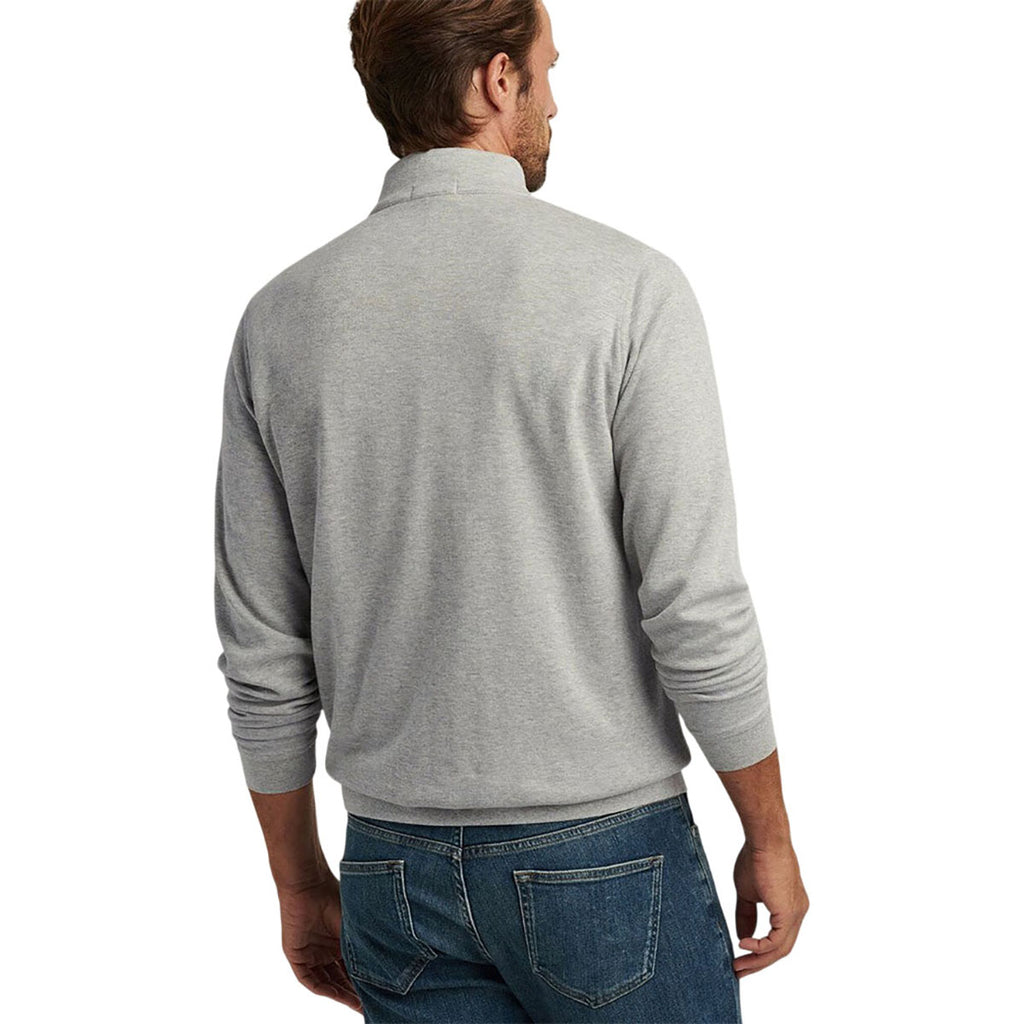 Peter Millar Men's Light Grey Crown Comfort Pullover