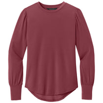 Mercer+Mettle Women's Rosewood Stretch Jersey Long Sleeve Blouson Top