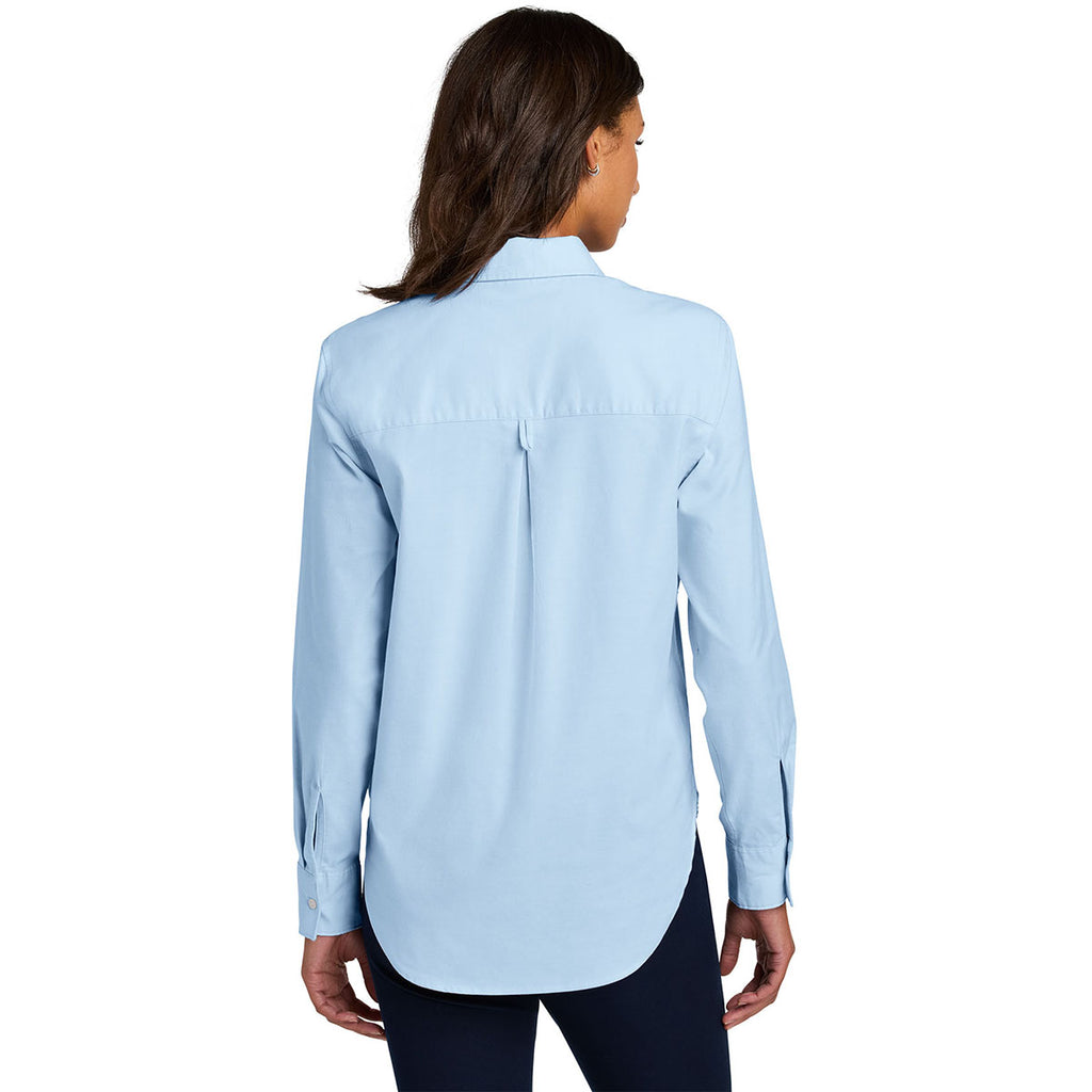 Mercer+Mettle Women's Light Blue Long Sleeve Modern Oxford Shirt