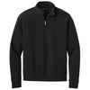 Mercer+Mettle Men's Deep Black Linear Texture 1/4-Zip