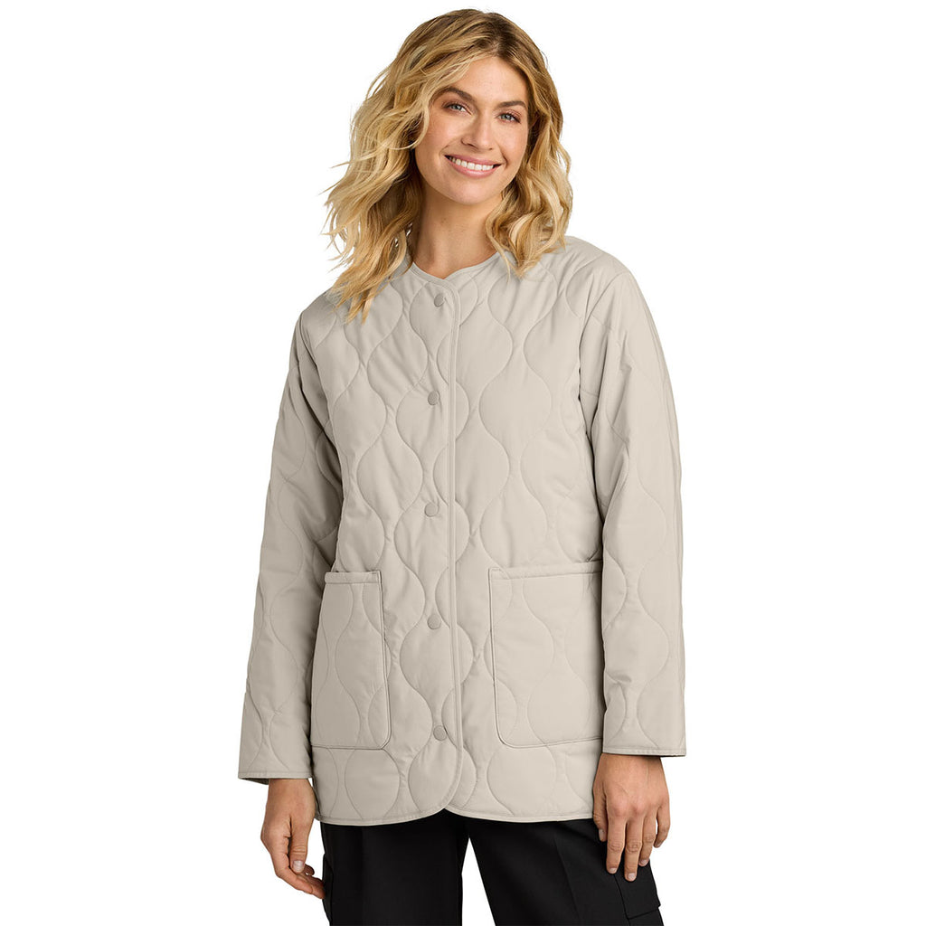 Mercer+Mettle Women's Almond Quilted Liner Jacket