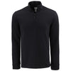 Clique Men's Black Haven Recycled Quarter Zip Pullover