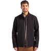 Clique Men's Black/Pure Slate Tempo Stretch Full Zip Softshell Jacket