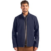 Clique Men's Dark Navy/Pure Slate Tempo Stretch Full Zip Softshell Jacket