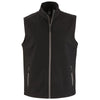 Clique Men's Black/Pure Slate Tempo Stretch Full Zip Softshell Vest