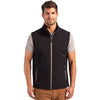 Clique Men's Black/Pure Slate Tempo Stretch Full Zip Softshell Vest