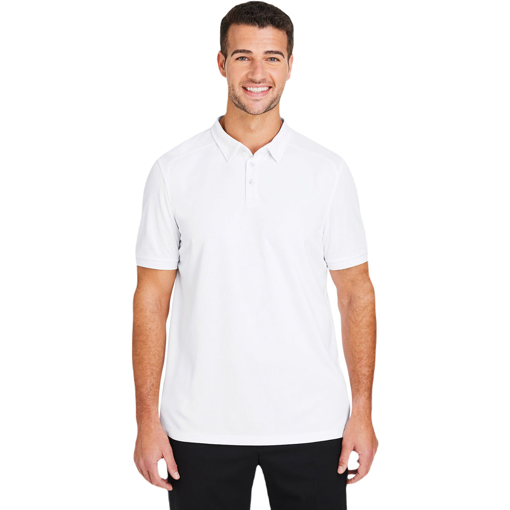 North End Men's White Express Tech Performance Polo