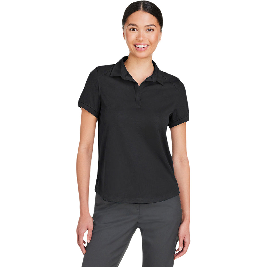 North End Women's Black Express Tech Performance Polo