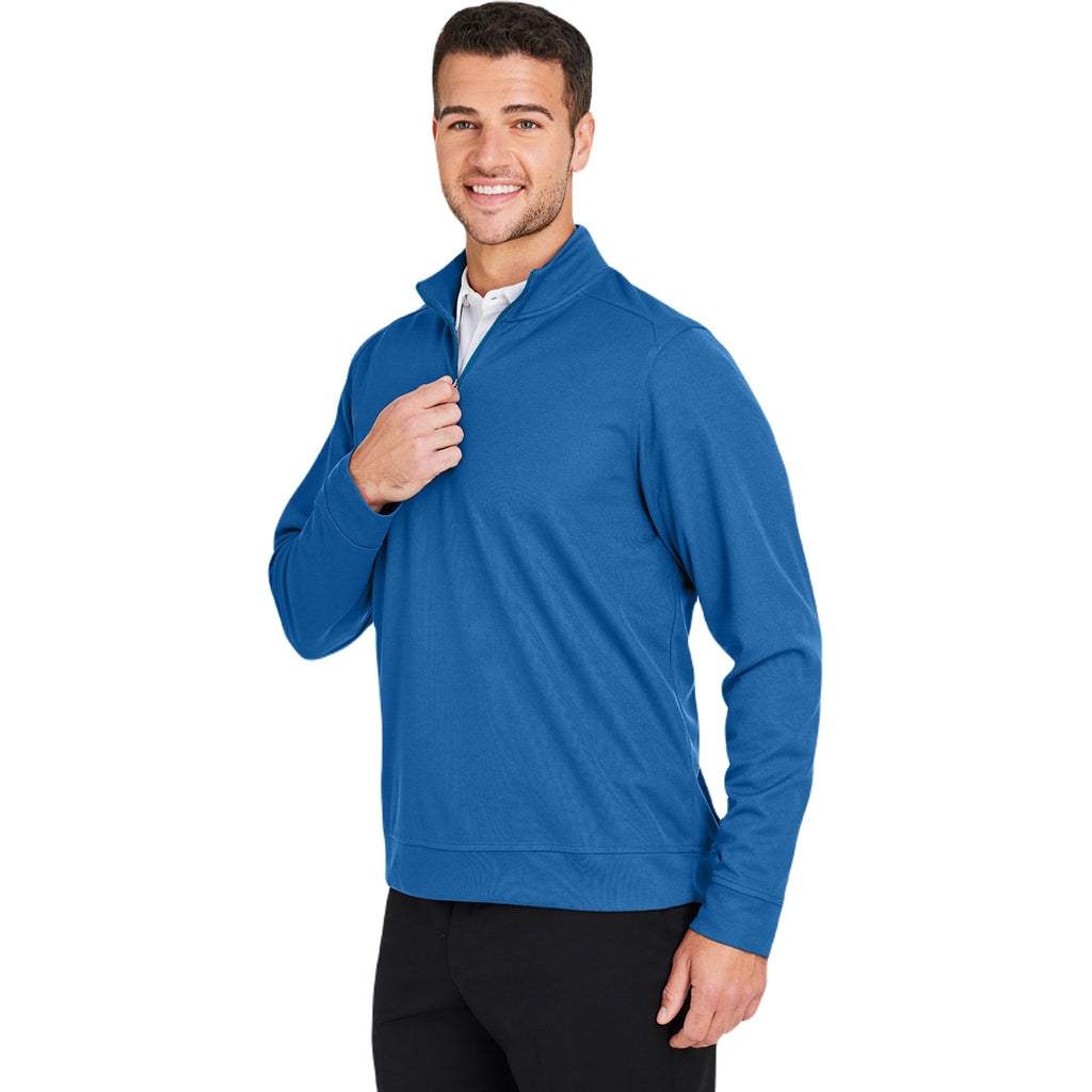 North End Men's Light Nautical Blue Express Tech Performance Quarter-Zip