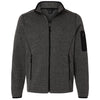 North End Men's Black/Grey Jasper Full-Zip Fleece Jacket