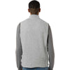 North End Men's Grey/White Jasper Jacquard Fleece Vest