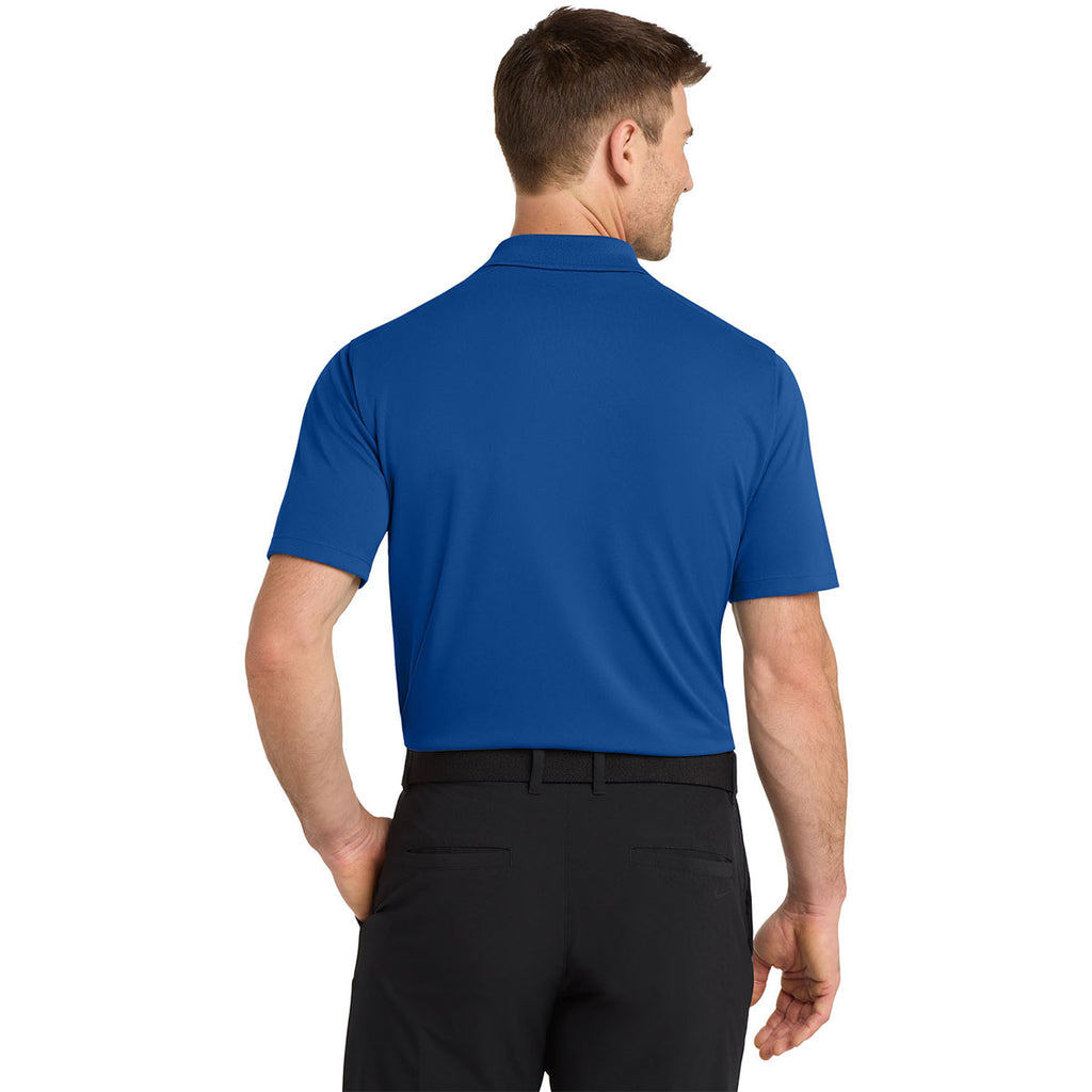 Nike Men's Gym Blue Dri-FIT Micro Pique 2.0 Polo