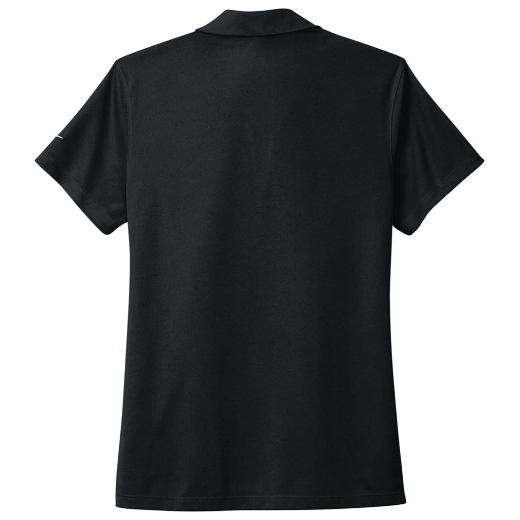 Nike Women's Black Dri-FIT Micro Pique 2.0 Polo
