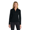 Nike Women's Black Dri-FIT Micro Pique 2.0 Long Sleeve Polo