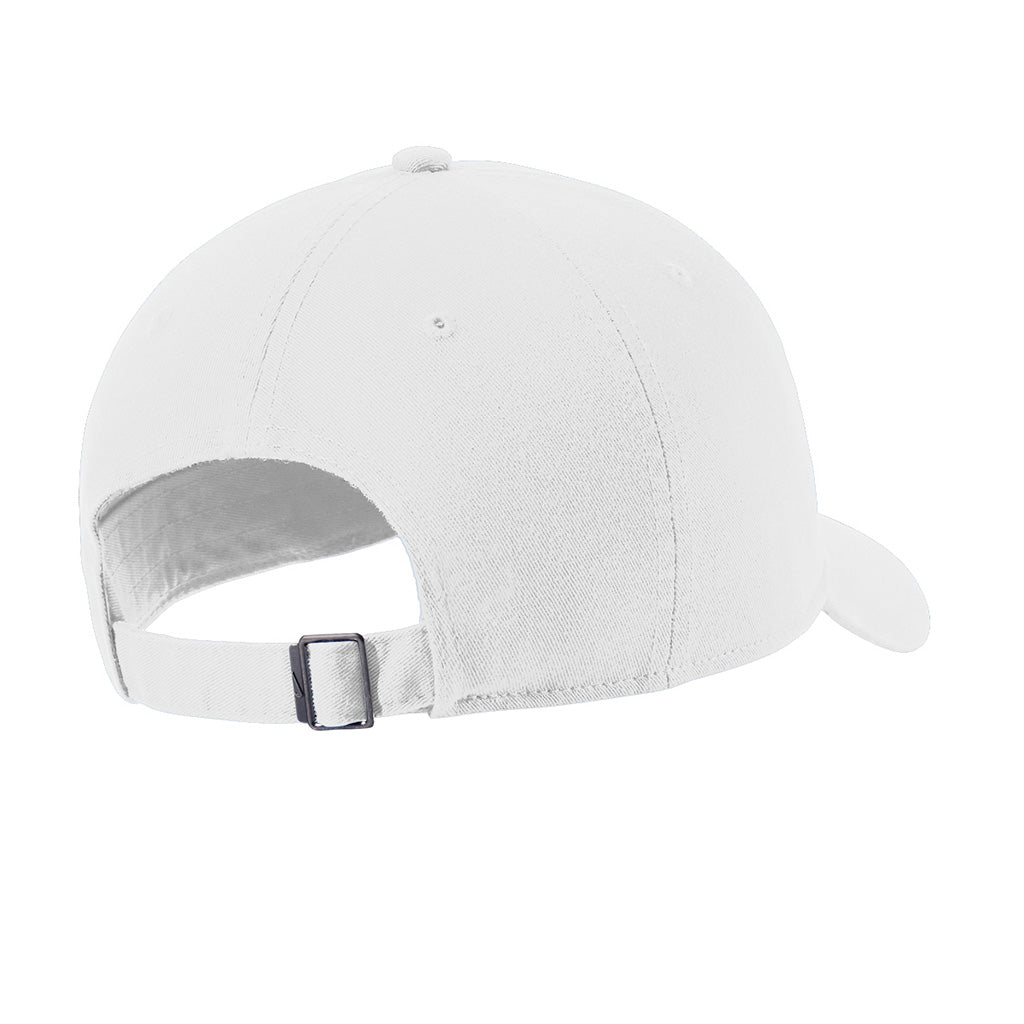 Nike White Heritage Cotton Twill Cap