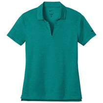 Nike Women's Bright Spruce Heather Dri-FIT Smooth Heather Polo