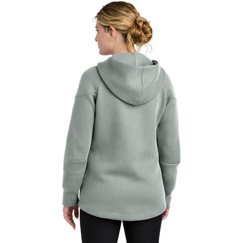 Nike Women's Dark Grey Heather Tech Fleece Full-Zip Hoodie