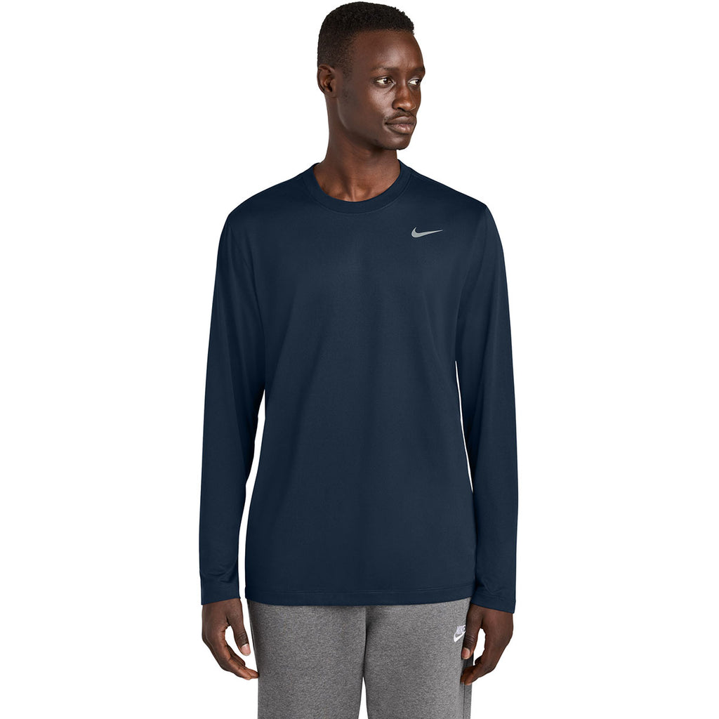 Nike Men's College Navy Team rLegend Long Sleeve Tee